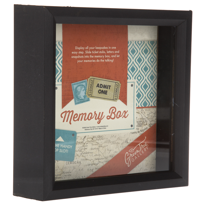 Black Wood Shadow Box 8" x 8" Hobby Lobby 479436